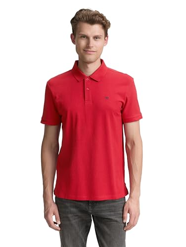 TOM TAILOR Herren 1031006 Poloshirt, 12830 - Samba Red, L von TOM TAILOR