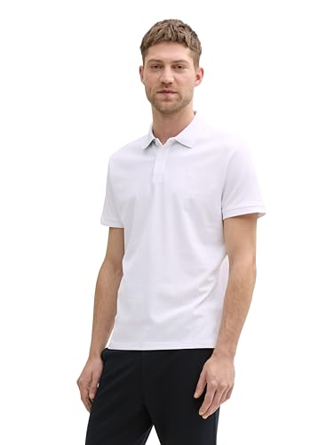 TOM TAILOR Herren 1031006 Poloshirt, 28847 - Lucid White, M TOM TAILOR Herren 1031006 Poloshirt, 28847 - Lucid White, M von TOM TAILOR