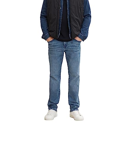 TOM TAILOR Herren 1032793 Josh Regular Slim Jeans Mit Freefit®-Stretch, 10118 - Used Light Stone Blue Denim, 40W / 34L EU von TOM TAILOR