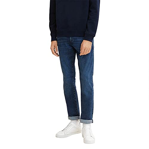 TOM TAILOR Herren 1032793 Josh Regular Slim Jeans Mit Freefit®-Stretch, 10119 - Used Mid Stone Blue Denim, 36W / 36L EU von TOM TAILOR
