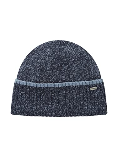 TOM TAILOR Herren Beanie Mütze 1032854, 30488 - Navy Denim Blue Mouline, ONESIZE von TOM TAILOR