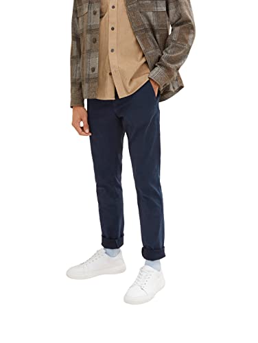 TOM TAILOR Herren Travis Slim Chino Hose mit Stretch, 10668 - Sky Captain Blue, 30/32 von TOM TAILOR