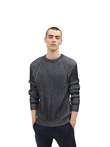 TOM TAILOR Herren 1034349 Basic Strickpullover, 10668 - Sky Captain Blue, M von TOM TAILOR