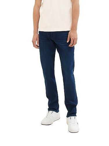 TOM TAILOR Herren 1034646 Josh Regular Slim Jeans, 10134 - Blue Denim Dark Wash, 34W / 32L EU von TOM TAILOR