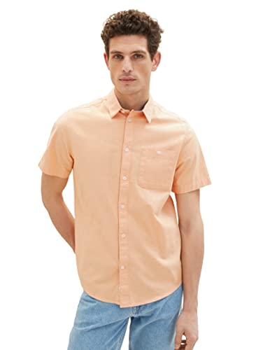 TOM TAILOR Herren 1034892 Hemd, 31200 - Washed Orange Chambray, 3XL von TOM TAILOR