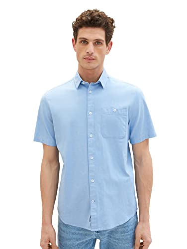 TOM TAILOR Herren 1034892 Hemd, 31797 - Blue Chambray, M von TOM TAILOR