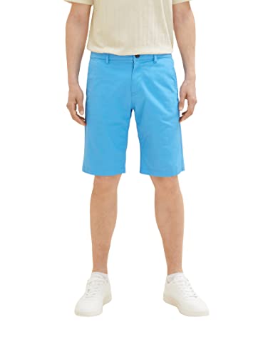 TOM TAILOR Herren 1035037 Slim Chino Bermuda Shorts mit Stretch, 18395 - Rainy Sky Blue, 33 von TOM TAILOR