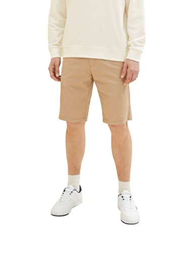 TOM TAILOR Herren 1035037 Slim Chino Bermuda Shorts mit Stretch, 24048 - Desert Fawn, 29 von TOM TAILOR