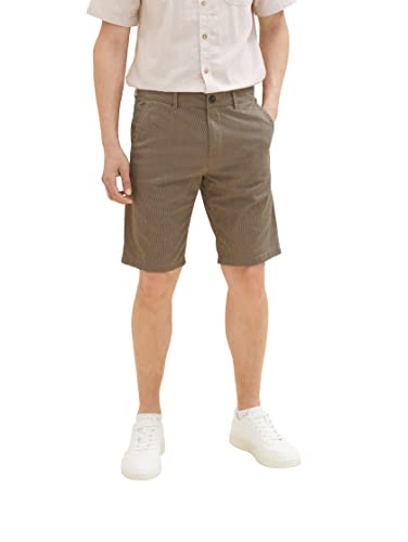 TOM TAILOR Herren 1035037 Slim Chino Bermuda Shorts mit Stretch, 31258 - Navy Beige Minimal, 38 TOM TAILOR Herren 1035037 Slim Chino Bermuda Shorts mit Stretch, 31258 - Navy Beige Minimal, 38 von TOM TAILOR