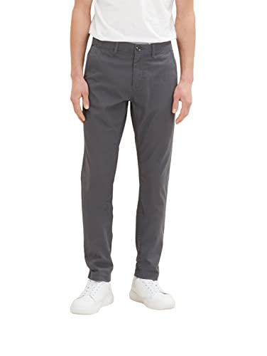 TOM TAILOR Herren 1035046 Travis Slim Chino Hose, 10899 - Tarmac Grey, 34W / 34L von TOM TAILOR