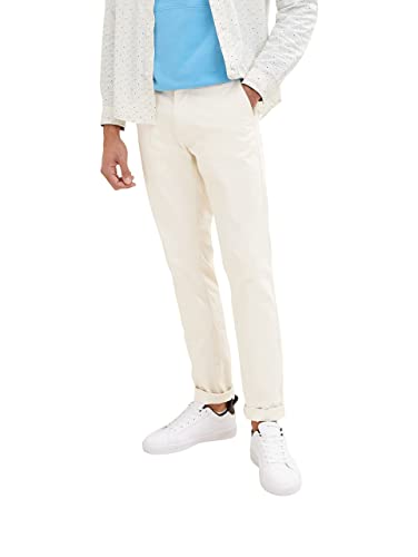 TOM TAILOR Herren 1035046 Travis Slim Chino Hose, 13808 - Creme, 29W / 34L von TOM TAILOR