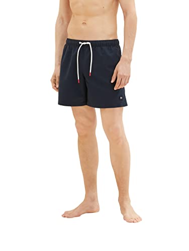 TOM TAILOR Herren 1035050 Badeshorts, 10668 - Sky Captain Blue, XS von TOM TAILOR