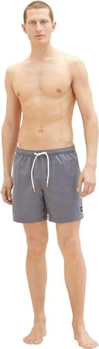 TOM TAILOR Herren 1035050 Badeshorts, 15180 - Quiet Mid Grey, S von TOM TAILOR