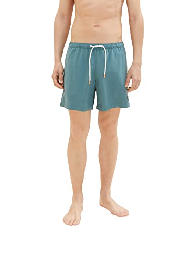 TOM TAILOR Herren 1035050 Badeshorts, 30105 - Deep Bluish Green, S von TOM TAILOR