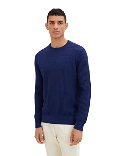 TOM TAILOR Herren 1035093 Pullover, 10311 - Cosmos Blue, XL von TOM TAILOR