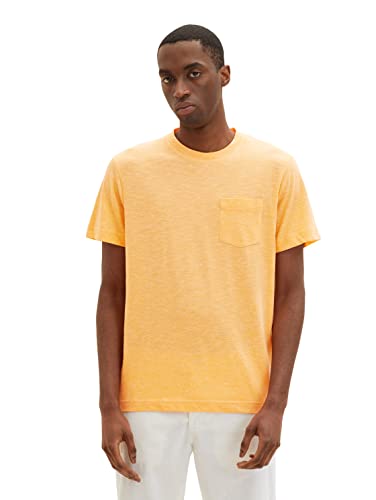 TOM TAILOR Herren 1035633 T-Shirt, 31506 - Washed Out Orange Grindle, M von TOM TAILOR