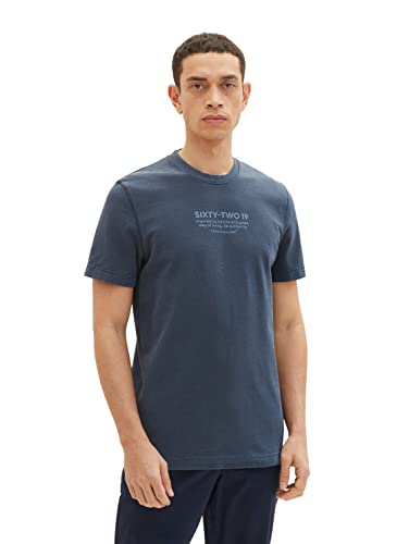 TOM TAILOR Herren 1035637 T-Shirt, 10668 - Sky Captain Blue, M von TOM TAILOR