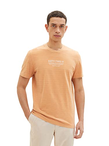 TOM TAILOR Herren 1035637 T-Shirt, 22225 - Washed Out Orange, L von TOM TAILOR