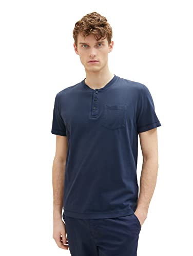 TOM TAILOR Herren 1035639 T-Shirt, 10668 - Sky Captain Blue, L von TOM TAILOR