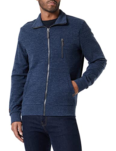 TOM TAILOR Herren 1035750 Sweatjacke, 29806-Navy White Inject Stripe, XXL von TOM TAILOR