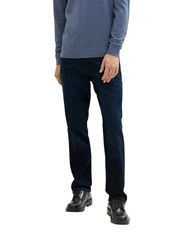 TOM TAILOR Herren 1035877 Marvin Straight Jeans, 10115-Clean Rinsed Blue Denim, 34W x 36L von TOM TAILOR