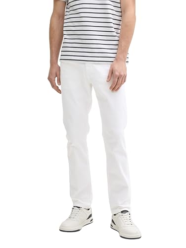 TOM TAILOR Herren 1035878 Jeans Josh Regular Slim, 10101-White Denim, 31 W/ 32 L von TOM TAILOR