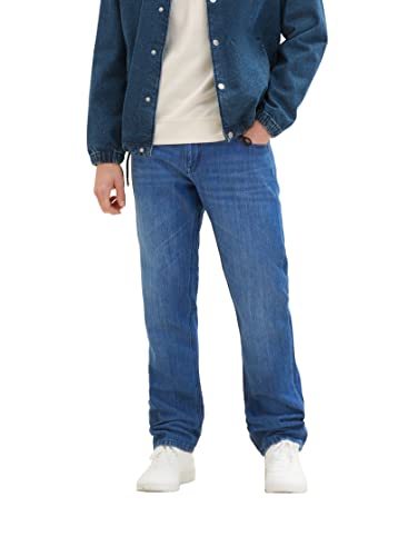 TOM TAILOR Herren 1036289 Marvin Straight Jeans, 10119 - Used Mid Stone Blue Denim, 29W / 30L von TOM TAILOR