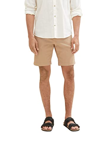 TOM TAILOR Herren 1036309 Slim Chino Bermuda Shorts mit Stretch, 24048-Desert Fawn, 28 von TOM TAILOR