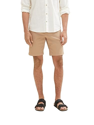TOM TAILOR Herren 1036309 Slim Chino Bermuda Shorts mit Stretch, 24048-Desert Fawn, 40 von TOM TAILOR