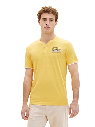 TOM TAILOR Herren 1036321 T-Shirt, 16719 - Corn Yellow, XL von TOM TAILOR