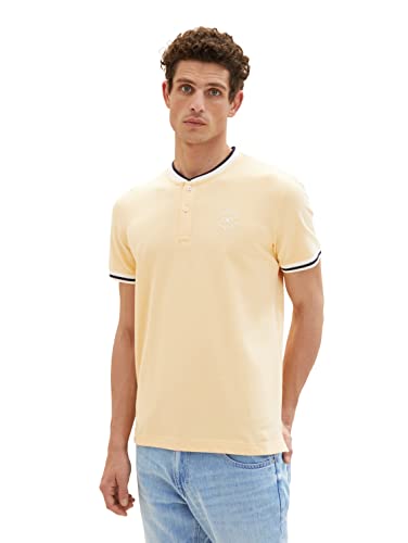 TOM TAILOR Herren 1036325 Poloshirt, 32016 - Corn Yellow Two Tone, 3XL von TOM TAILOR