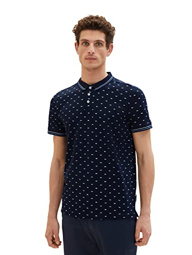 TOM TAILOR Herren 1036326 Poloshirt, 32024 - Navy Minimal Flag Design, L von TOM TAILOR