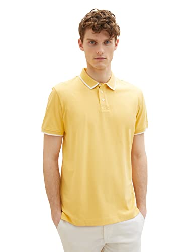 TOM TAILOR Herren 1036327 Poloshirt, 16719 - Corn Yellow, XXL von TOM TAILOR