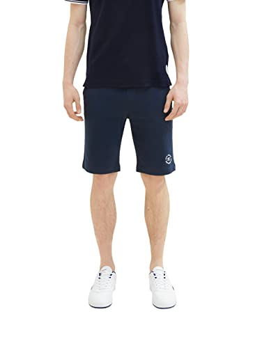 TOM TAILOR Herren 1036329 Bermuda Sweatpants Shorts, 10668 - Sky Captain Blue, S von TOM TAILOR