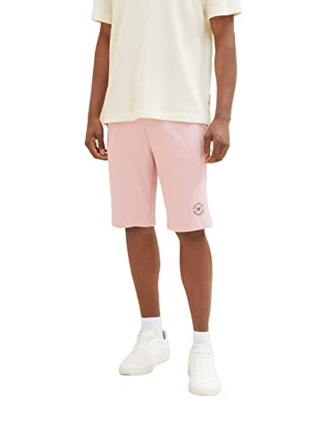 TOM TAILOR Herren 1036329 Bermuda Sweatpants Shorts, 11055 - Morning Pink, S von TOM TAILOR