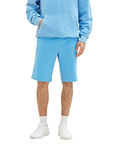 TOM TAILOR Herren 1036329 Bermuda Sweatpants Shorts, 18395 - Rainy Sky Blue, L von TOM TAILOR