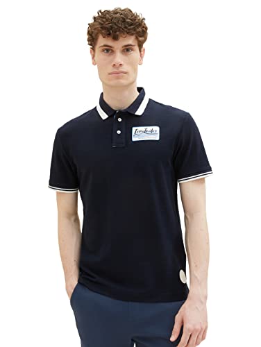 TOM TAILOR Herren 1036340 Poloshirt, 10668 - Sky Captain Blue, XL von TOM TAILOR