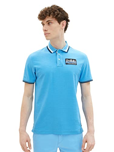 TOM TAILOR Herren 1036340 Poloshirt, 18395 - Rainy Sky Blue, M von TOM TAILOR