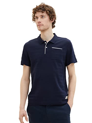 TOM TAILOR Herren 1036347 T-Shirt, 10668 - Sky Captain Blue, S von TOM TAILOR
