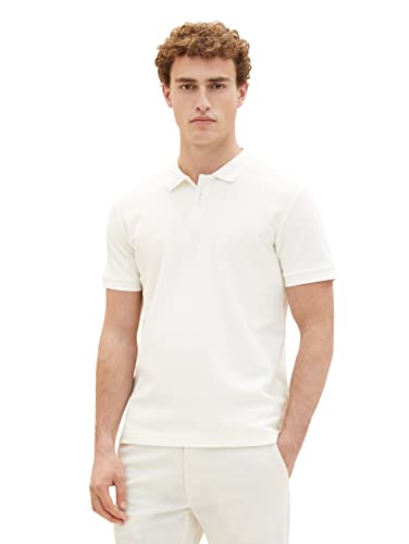 TOM TAILOR Herren 1036349 Poloshirt, 10332 - Off White, M von TOM TAILOR