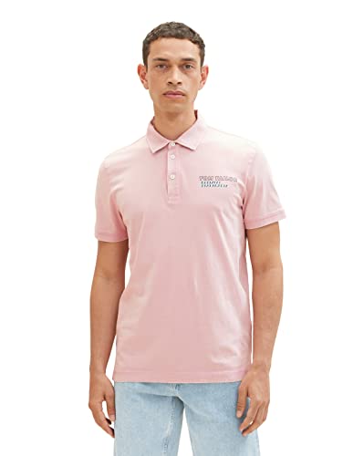 TOM TAILOR Herren 1036414 Poloshirt mit Rückenprint, 11055-Morning Pink, 3XL von TOM TAILOR