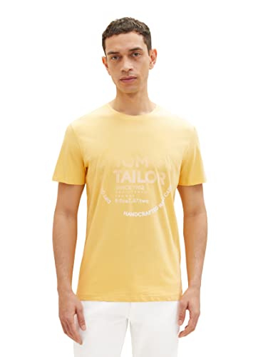 TOM TAILOR Herren 1036952 T-Shirt, 16719 - Corn Yellow, M von TOM TAILOR