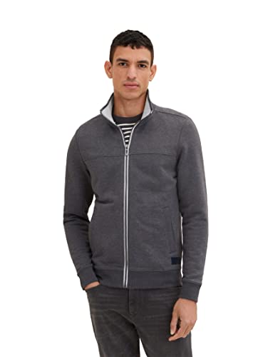 TOM TAILOR Herren Sweatjacke mit Stehkragen von TOM TAILOR