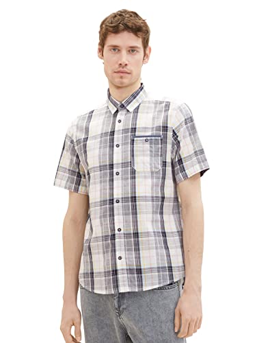 TOM TAILOR Herren Regular Fit Karo-Hemd mit Brusttasche TOM TAILOR Herren Regular Fit Karo-Hemd mit Brusttasche von TOM TAILOR