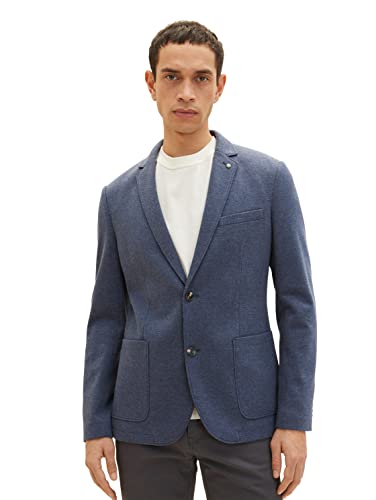 TOM TAILOR Herren 1037183 Sakko, 29115 - Blue Pique Melange, 50 von TOM TAILOR