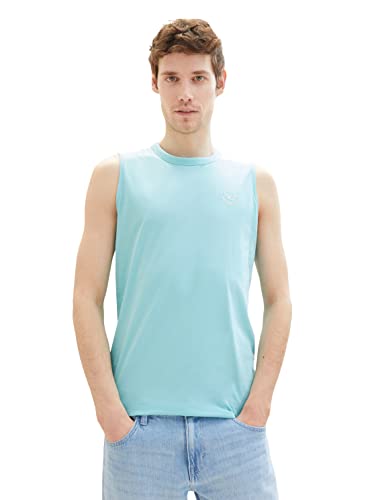 TOM TAILOR Herren 1037261 Tanktop, 31046 - Blue Tibetan Stone, L von TOM TAILOR