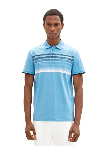 TOM TAILOR Herren 1037278 Poloshirt, 18395 - Rainy Sky Blue, M von TOM TAILOR