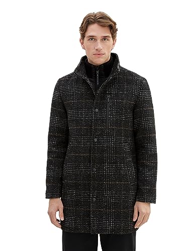 TOM TAILOR Herren 1037349 2-in-1 Wollmantel mit integrierter Innenjacke, 32524-dark Grey Wool Check, XXL TOM TAILOR Herren 1037349 2-in-1 Wollmantel mit integrierter Innenjacke, 32524-dark Grey Wool Check, XXL von TOM TAILOR