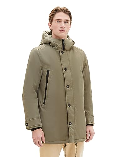 TOM TAILOR Herren 1037352 Casual Winterparka mit Kapuze, 32097-smokey Olive Green, XXL TOM TAILOR Herren 1037352 Casual Winterparka mit Kapuze, 32097-smokey Olive Green, XXL von TOM TAILOR