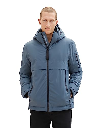 TOM TAILOR Herren 1037353 Hybrid Daunenjacke mit Abnehmbarer Kapuze, 32506-dusty Dark Teal, XL TOM TAILOR Herren 1037353 Hybrid Daunenjacke mit Abnehmbarer Kapuze, 32506-dusty Dark Teal, XL von TOM TAILOR